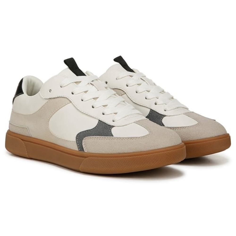 Blowfish Malibu Tastic Womens White Sand Gum Retro Vegan Sneakers Sz 8M